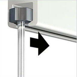 Slider 2mm perlon 94424 voorbeeld in rails