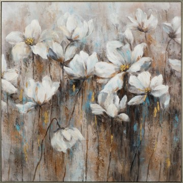 Vintage poppy bloemenschilderij vooraanzicht 700804s